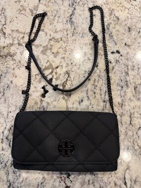 Tory Burch Black Quilted Chain Crossbody Bag